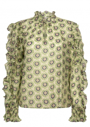 Groene dames blouse met print Aaiko - Romy blouse 
